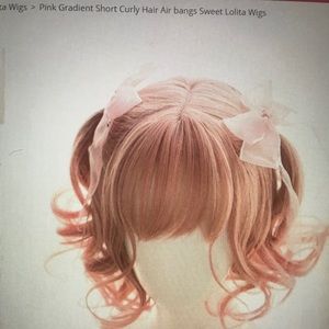 Lolita pink wig. Lolita fashion/ cosplay/